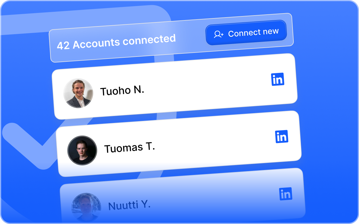 Connect multiple LinkedIn accounts safely