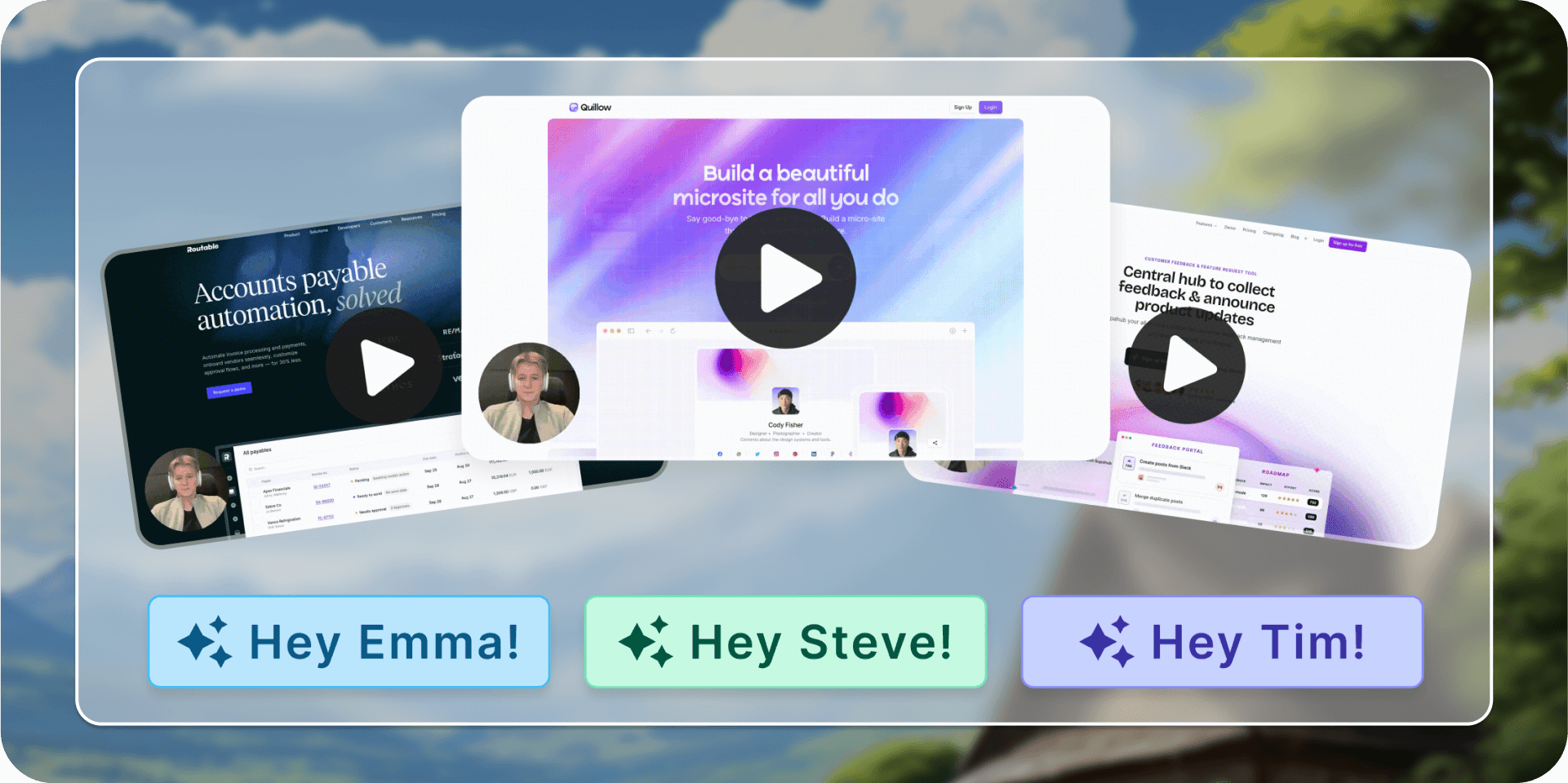 Create AI-personalized videos in minutes